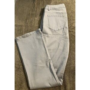 Womens Pants SOFT SURROUNDINGS Blue Gray Jean Medium Pull On High Rise 30" Waist